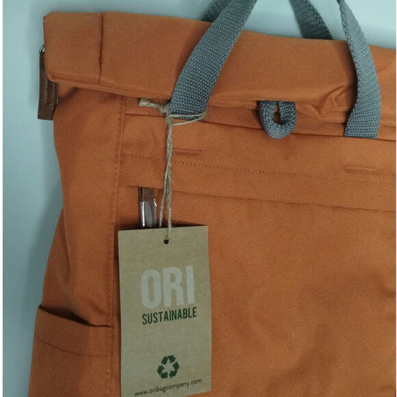 ORI London Bag Co. Finchley A Backpack Medium Atomic Orange NWT - Picture 5 of 10